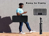 Sheet Music Stand with Carry Bag, Adjustable Folding Music Holder for Guitar, Ukulele, Violin, V1189-LC-AMZ-00099