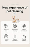 Pet Automatic Paw Cleaner with 360&deg Rotating Silicone Bristles, 2-Speed Settings, Type-C V1385-CWXJQ-ZM-002