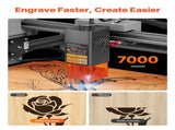 Laser Engraver, 10W, Laser Engraving and Cutting Machine with Enclosure, Laser Cutter Engraver V952-FBSJGDKJ10W3Y5W9M001V3