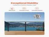 4-Pack Cable Railing Post, 914x25x50 mm Horizontal-Hole Deck Railing Post with Pre-Drilled Holes, V952-4JZLGZXHS914UUOI6001V0