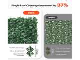 Ivy Privacy Fence, 59 x 158in Artificial Green Wall Screen, Greenery Ivy Fence w/ Mesh Cloth Backing V952-WLSRZZWQ1J59PISG2V0