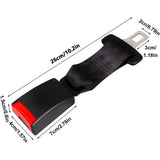 2 Pack 10.2-inch Seat Belt Extender for Cars Universal Seat Belt Car Extension Up V1366-AZ2-W-12340