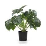 Dense Potted Artificial Split Philodendron Plant With Real Touch Leaves 50cm V77-8870012