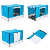 Cage Cover Enclosure for Wire Dog Cage Crate 36in BLUE V274-PET-CV36-BU