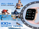 Smart Watch 1.83-Inch Screen Wireless Call Wireless Music Voice Control Sports - Black - Size 001 V1106-960-65582-BLK-001