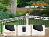Staircase Metal Balusters, 32.28"x1"x0.2" Flat Aluminum Alloy Decorative Banister Spindles, 51 Pack V952-BPKLGZ51G322DLHBFV0