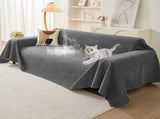 71" x 102" Couch Protector from Cat Claws, Waterproof Couch Cover Anti Slip,Couch Cover 3 Cushion V1107-102-25329-DKG2
