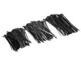 300PCS Cable Ties Multi Size Long Zip Ties for Home Office Garden Fastener SuppliesBlack V1294-YM0718-3117200193711