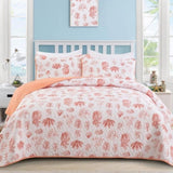 Sleek Quilted Bedspread and Pillowcases Set: Contemporary Style and Comfort - Queen size V745-MAC090456Q13U