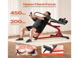 Incline Chest Fly and Rear Delt Fly Machine, 450 LBS Chest Machine, Adjustable Fitness Chest Bench V952-XBTJJXTZYTJSOY411V0