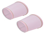 2PCS European Style E14 Lamp Shade Pink Lampshade for Chandelier Table Wall Lamps Home Decoration V1294-YM0710-3119210206111