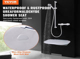 Urea-formaldehyde Folding Shower Seat, 13.6'' x 12.8'' Unfolded, Wall Mounted Fold Up Shower Bench V952-SLKNQWZCWKB1YXHBJV0