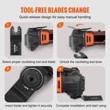 VEVOR 50PCS Oscillating Saw, Universal Quick Release Oscillating Saw, Multitool Tool V952-BDGJDPQR50PCSVDUMV0