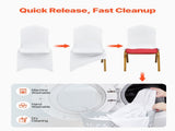 Stretch Spandex Folding Chair Covers, Universal Fitted Chair Cover, Removable Washable Protective V952-100PCSQBHLYYT0001V0