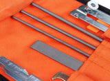Chainsaw Chain Sharpening Kit with Roll-Up Pouch, Round Files, Flat File, Depth Gauge, Guide and V1341-ZY-M3SQ5TXT-D