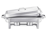 8 Qt 6 Pack Rectangle Chafing Dish Buffet Set Fullsize Pan Stainless Steel V952-ZFXBXGSTGK6JYRMTSV0