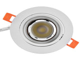 LED Downlight Aluminum Adjustable Angle Dustproof Ceiling Embedded Spotlight for Living Room Bedroom V1294-YM0715-3119210294812