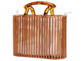 Fashion Handwoven Bamboo Handbag Summer Beach Bags Tote for Holiday Travel Shopping V1294-YM0901-3117200087711