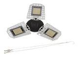LED Grow Light 297 LEDs Folding Three Leaves Indoor Plant Grow Light for Greenhouse Succulent V1294-YM0512-3111220296611