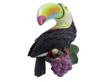 Toucan Tree Hugger Tree Decor Hanging Garden Statue Multicolor Resin Tropical Exotic Bird Sculpture V1294-YM0901-3111250054611