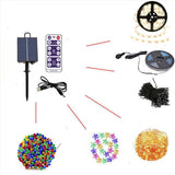 4X 1200mAh Solar Panel Control Box Kits Lithium Battery Panel for 3.7V 24V LED String Strip Lamp DC V1370-AZ4-10136