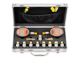 Digital Hydraulic Pressure Test Coupling Kit, 700 Bar Pressure Gauge Manometer Tester with 2 Gauges, V952-YYCSTJ2YLB9OXT9N0001V9