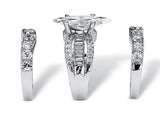 S925 pure silver ring, high-end fashion combination ring set, silver ring, engagement V1192-AZ-W-13708