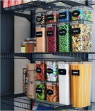 14-Pack Airtight Storage Containers for Organized Pantry, Transparent V1237-ZY-506-0866