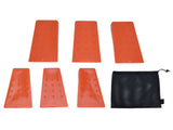 6pcs Chainsaw Wedges Increasing Friction Red Durable Plastic Tree Cutting Supplies for Woodworking V1294-YM0523-3111210402511