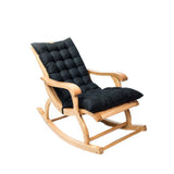 Suede Sun Lounger Chair Cushions Non Slip Rocking Chair Cushion Garden Recliner Quilted Thick Padded V1294-YM0717-10192561