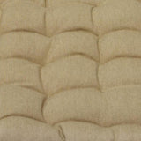J Elliot Home Set of 2 Outdoor 100% Cotton Chair Pads 40 x 40 cm Solid Taupe V442-IDC-CHAIRPAD-SETOF2COTTONSOLID-TAUPE-SQ