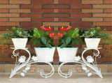 Set of 2 Plant Stand Wedding Garden Flower Shelf Rack V178-66778