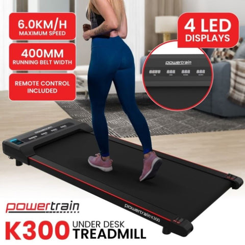 Powertrain K300 Electric Walking Pad Under Desk Treadmill TML-HSM-K300
