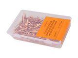 250Pcs Horseshoe Nails Copper Plated Rustproof Equestrian Riding Equipment Pet Supplies 47.5mm E4 V1294-YM0706-3111230194812