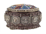 Vintage Music Box with 12 Constellations Rotating Goddess Twinkling LED Light V1294-YM0901-JY20436-04