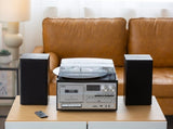Audio Home Entertainment System Turntable, CDs, Vinyl, Wireless Streaming & More V196-CD114BL