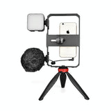Vlogging Video Rig With Led Light Mic & Tripod PRL-6111ACD