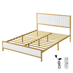 Levede Metal Bed Frame Under Bed Storage Double Beige BF1070-D-BG