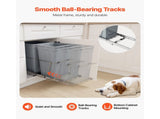 Pullout Trash Can for Kitchen Cabinets,Double Under Sink Garbage Recycling Bin, Under Mount V952-CFLJTDTHSST5OB5S2V0