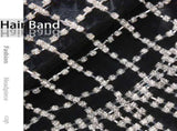 Women's long tassel water drill cap crystal baffle head chain hair jewelry wedding hair V1192-AZ-W-13673