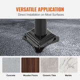 1-3 Step Handrail Railing for Steps Steel 150 kg Capacity with Screw Kit V952-TFBXYGLZHS3C1XYBOV0