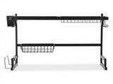 Cefito Dish Drying Rack for Kitchen Storage Organisation Kitchen Sink Organiser Dish Drainer DR-E-OVER-65-BK