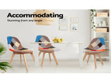 Artiss Dining Chairs Set of 4 Fabric Retro Replica DSW BA-BB-DSW-56FBX4