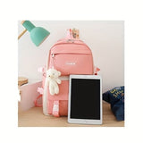 Travel Backpack Backpack Set Fashionable Backpack Colorful Backpack Travel - Pink - Size L V1347-922-29228-PNK-L