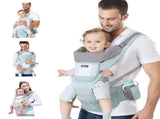 6-in-1 Adjustable Baby Carrier with Hip Seat 11.815.7in Adjustable Height, Breathable Mesh & V1107-CS-YEBDYDLV