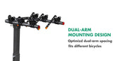 3 Bike Rack Bicycle Car Rear Carrier 2" Steel Foldable Steel Hitch Mount Towbar V610-CYC-TOW-BI3