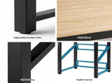 Artiss Over Washing Machine Rack Laundry Shelf Space Saver 75cm Black BSR-A-1T-105H-BK