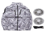 Summer Cooling Fan Vest USB Detachable White Fan Air Conditioning Work Vest for Gardening XL Light V1294-YM0901-3113230176712