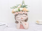 Fairy Flower Pot Small Succulent Pot Resin Living Room Dried Flower Decorative Planter V1294-YM0523-220107DJ02-2