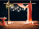 Heavy Duty Square Wedding Arch Wooden Backdrop Stand Balloon Floral Arch Frame V767-HQ-XJ122-V2